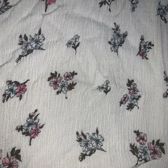 American Rag Juniors'' Floral Faux Wrap Dress Ivory Size Large - Picture 5 of 5